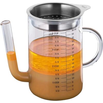 Küchenprofi Fettseparator Glas 1L - Küchenutensil Küchenprofi Fettseparator Glas 1L - Küchenutensil