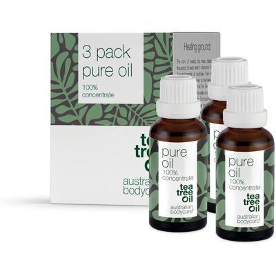 Australian Bodycare - Pure Oil 100% Concentrate Tea Tree Oil 3x30ml - Tea Tree Oil Australian Bodycare - Pure Oil 100% Concentrate Tea Tree Oil 3x30ml - Tea Tree Oil