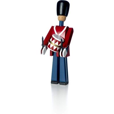 Bojesen Holzfigur - Trommler - 21 cm - Klein - Rot/Blau - Unisex Dekoration Bojesen Holzfigur - Trommler - 21 cm - Klein - Rot/Blau - Unisex Dekoration