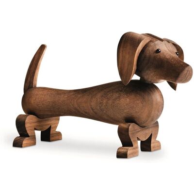 Kay Bojesen Valnøtt Hund - Trefigur på 18cm - Klassisk Dyr Kay Bojesen Valnøtt Hund - Trefigur på 18cm - Klassisk Dyr