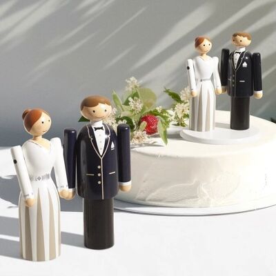 Kay Bojesen - Brud & Bride - Elegant trefigur til bryllup - Dekorasjon Kay Bojesen - Brud & Bride - Elegant trefigur til bryllup - Dekorasjon