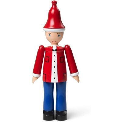 Kay Bojesen Weihnachts Ole - Rot/Blau/Weiß - Holzfigur Kay Bojesen Weihnachts Ole - Rot/Blau/Weiß - Holzfigur