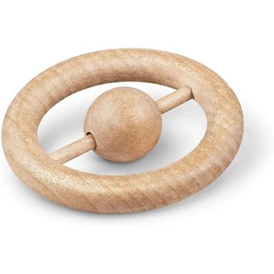 Kay Bojesen Baby Rassel - 8cm Naturholz - Klassisches Spielzeug Kay Bojesen Baby Rassel - 8cm Naturholz - Klassisches Spielzeug