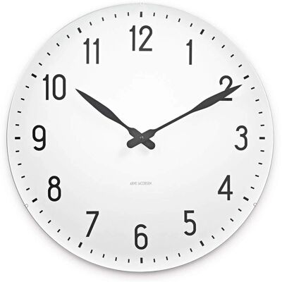 Orologio da Parete Arne Jacobsen Station - Ø48 cm - Nero/Bianco Orologio da Parete Arne Jacobsen Station - Ø48 cm - Nero/Bianco