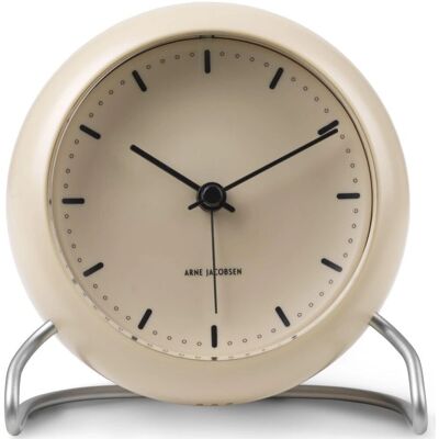 Arne Jacobsen City Hall Klokke - 11cm Sand Beige Arne Jacobsen City Hall Klokke - 11cm Sand Beige