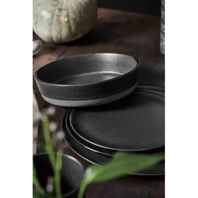AIDA RAW Titanium Black Suppenteller - Soup Plate AIDA RAW Titanium Black Suppenteller - Soup Plate