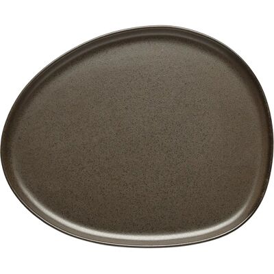 Aida Raw Organisk Frokosttallerken - Metallisk Brun - 1 stk Aida Raw Organisk Frokosttallerken - Metallisk Brun - 1 stk