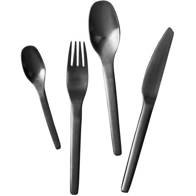 Aida Enso Bestikk - 16 Dele - Mat svart Aida Enso Bestikk - 16 Dele - Mat svart