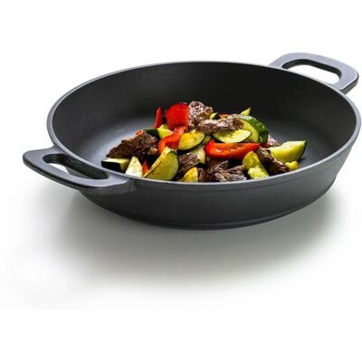Dangrill 87834 Ulkokäyttöön tarkoitettu valuraudasta wok - 30cm Dangrill 87834 Ulkokäyttöön tarkoitettu valuraudasta wok - 30cm