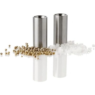Stelton Cylinda-Line Salt- og Peppersett - Moderne Design Stelton Cylinda-Line Salt- og Peppersett - Moderne Design