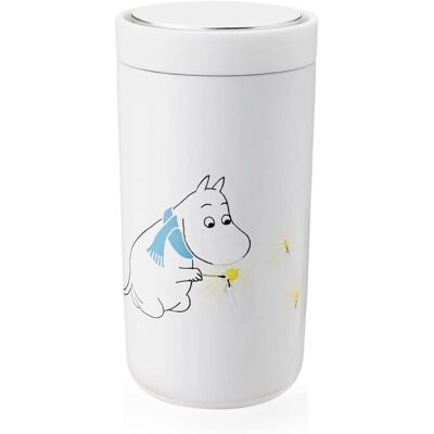 Stelton - To Go Click 200 ml - Moomin Vinter - Hvit - Reisekrus Stelton - To Go Click 200 ml - Moomin Vinter - Hvit - Reisekrus