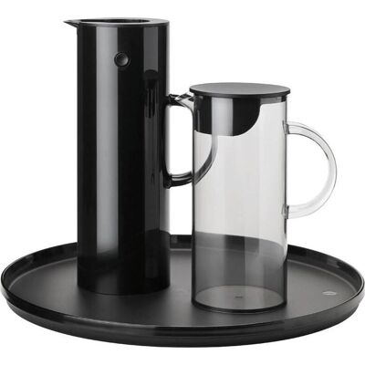 Stelton - EM77 - Schwarz - Glaskanne - Isolierkanne Stelton - EM77 - Schwarz - Glaskanne - Isolierkanne