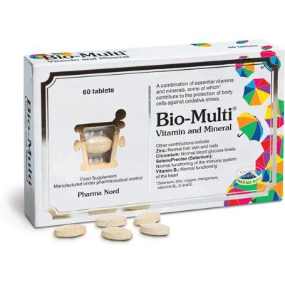 Pharma Nord Bio-Multi Vitaminer og Mineraler - 60 Kapsler Pharma Nord Bio-Multi Vitaminer og Mineraler - 60 Kapsler