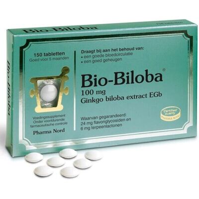 Pharma Nord Bio Biloba - 150 Tabletter - Stödjer Blodcirkulation & Minne Pharma Nord Bio Biloba - 150 Tabletter - Stödjer Blodcirkulation & Minne