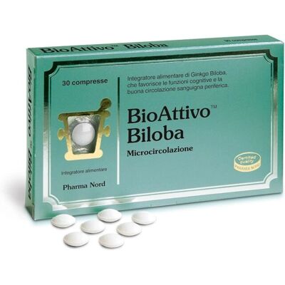 Pharma Nord Bioattivo Biloba - Supporto alla circolazione - 30 Compresse Pharma Nord Bioattivo Biloba - Supporto alla circolazione - 30 Compresse