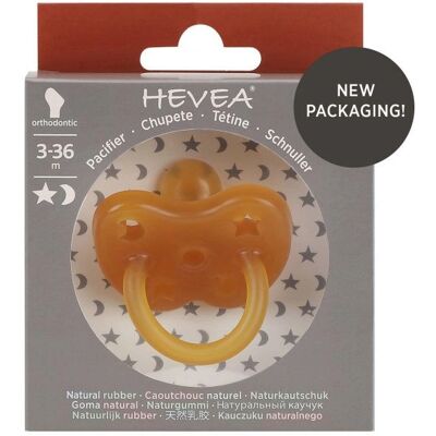 Hevea Naturlatex Schnuller - Orthodontisch - Beige Hevea Naturlatex Schnuller - Orthodontisch - Beige