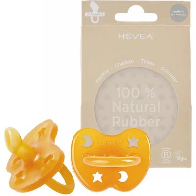 Hevea Naturlatex Smokk 2-Pakk - Ortodontisk, Oransje Hevea Naturlatex Smokk 2-Pakk - Ortodontisk, Oransje