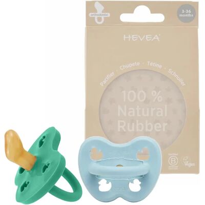 Hevea Smokk - Naturlig Gummi - Blå/Grønn - 3-36 måneder Hevea Smokk - Naturlig Gummi - Blå/Grønn - 3-36 måneder