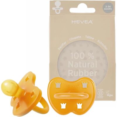 Hevea Schnuller - 3-36 Monate - Naturgummi - Orange - Babysauger Hevea Schnuller - 3-36 Monate - Naturgummi - Orange - Babysauger