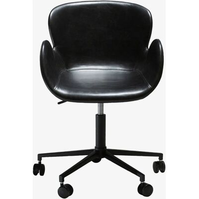 DAN-FORM Gaia Kontorstol - Vintage sort kunstlæder - Moderne design DAN-FORM Gaia Kontorstol - Vintage sort kunstlæder - Moderne design
