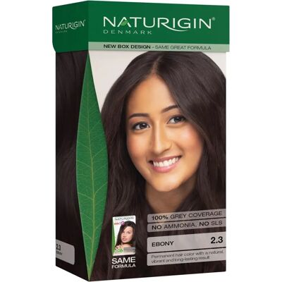 Naturigin Ebony 2.3 - Coloration capillaire - Publicité Naturigin Ebony 2.3 - Coloration capillaire - Publicité