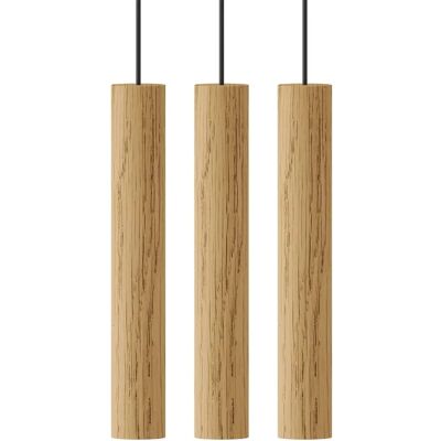Umage - CLUSTER DE CHIMES 3 Suspension, Ø 3 x 22 cm, Chêne Umage - CLUSTER DE CHIMES 3 Suspension, Ø 3 x 22 cm, Chêne