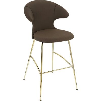 Tabouret de bar UMAGE Time Flies - Acier/Mocca - Hauteur réglable - Publicité Tabouret de bar UMAGE Time Flies - Acier/Mocca - Hauteur réglable - Publicité