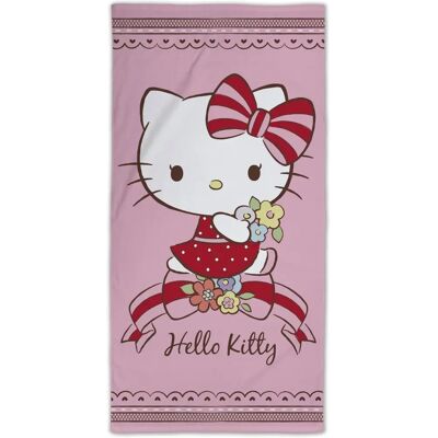 Licens Hello Kitty 70x140 cm Rosa Badetørklæde - Badekåbe Licens Hello Kitty 70x140 cm Rosa Badetørklæde - Badekåbe