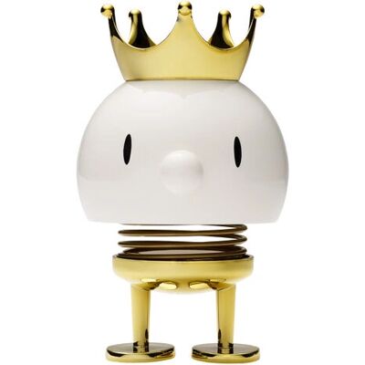 Hoptimist King Junior Bumble - 12 cm - Weiß/Gold - Dekorfigur Hoptimist King Junior Bumble - 12 cm - Weiß/Gold - Dekorfigur