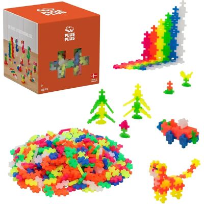 Conjunto de Juego Abierto PLUS PLUS 600 Piezas - Set de Construcción para 3+ Conjunto de Juego Abierto PLUS PLUS 600 Piezas - Set de Construcción para 3+