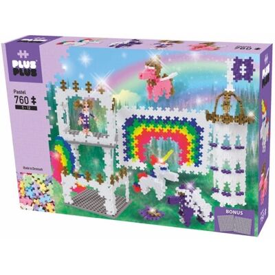 Plus Plus Pastel Regnbue Slot - Byggesæt Plus Plus Pastel Regnbue Slot - Byggesæt