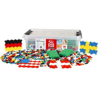 Plus-Plus Bausteine - Lernen, Flaggen bauen 2400el Plus-Plus Bausteine - Lernen, Flaggen bauen 2400el