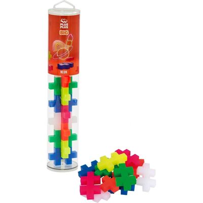 Plus-Plus Neon Building Blocks - 15 Pieces - One Size Plus-Plus Neon Building Blocks - 15 Pieces - One Size