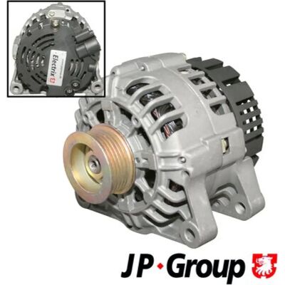 JP GROUP Generador - 4190100900 - 14V 80A - Corriente de carga - 6 nervaduras JP GROUP Generador - 4190100900 - 14V 80A - Corriente de carga - 6 nervaduras
