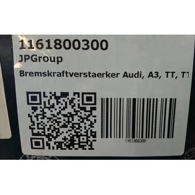 JP GROUP 1161800300 Bromsassistans - Modellvariationer JP GROUP 1161800300 Bromsassistans - Modellvariationer
