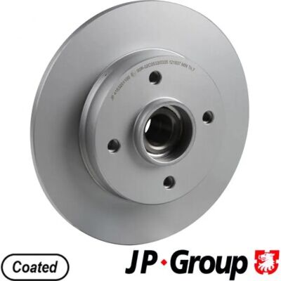 JP GROUP 4163201100 Remschijf - Achteras, 249mm, 9mm, Vol, met wiellager JP GROUP 4163201100 Remschijf - Achteras, 249mm, 9mm, Vol, met wiellager