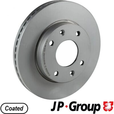Disco de freno Hyundai JP GROUP - Ventilado delantero 24mm - 3563102200 Disco de freno Hyundai JP GROUP - Ventilado delantero 24mm - 3563102200