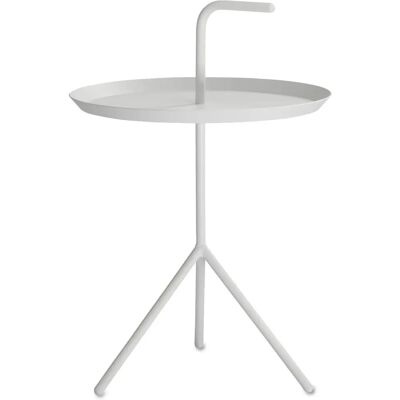 HAY DLM XL Bærbar Sidebord - Stål, Hvit, 48x65cm HAY DLM XL Bærbar Sidebord - Stål, Hvit, 48x65cm