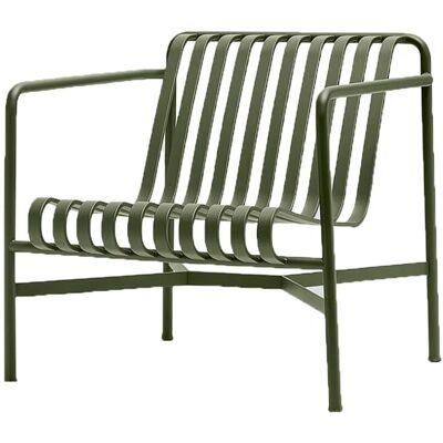 Fauteuil Lounge Bas Olive - Résistant Extérieur - Publicité Fauteuil Lounge Bas Olive - Résistant Extérieur - Publicité
