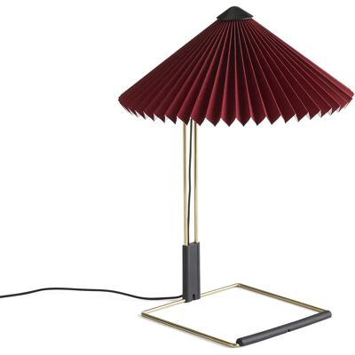 Hay - Petite lampe de table - Design d'Inga Sempé - Rouge - Coton - 38cm Hay - Petite lampe de table - Design d'Inga Sempé - Rouge - Coton - 38cm