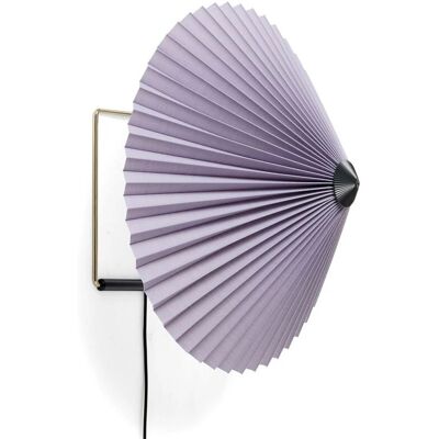 Lampe Murale HAY Matin - LED Ajustable 45°, Laiton Poli, Lavande Lampe Murale HAY Matin - LED Ajustable 45°, Laiton Poli, Lavande