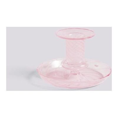 Portacandela in vetro di borosilicato rosa Flare di HAY - Tipo di candela Portacandela in vetro di borosilicato rosa Flare di HAY - Tipo di candela