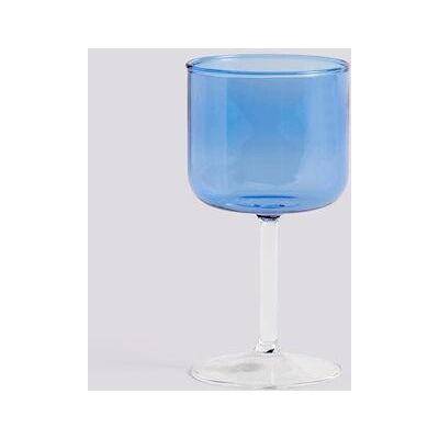 HAY Blå Tint Vin Glassesett 2 stk - 250ml - Elegant HAY Blå Tint Vin Glassesett 2 stk - 250ml - Elegant