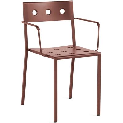 Fauteuil balcon HAY - Rouge - Chaise empilable extérieure - Publicité Fauteuil balcon HAY - Rouge - Chaise empilable extérieure - Publicité