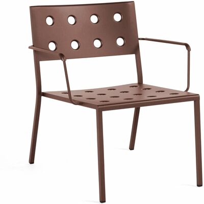 Hay - Modèle SH - Fauteuil lounge empilable rouge - Chaise d'extérieur - Publicité Hay - Modèle SH - Fauteuil lounge empilable rouge - Chaise d'extérieur - Publicité