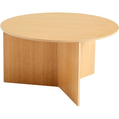 Hay - Table Slit Bois Naturel Ø 65cm - Design Géométrique - Publicité Hay - Table Slit Bois Naturel Ø 65cm - Design Géométrique - Publicité