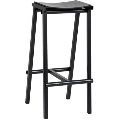 HAY - Tabouret 8 - Assise en chêne noir, métal industriel - Publicité HAY - Tabouret 8 - Assise en chêne noir, métal industriel - Publicité