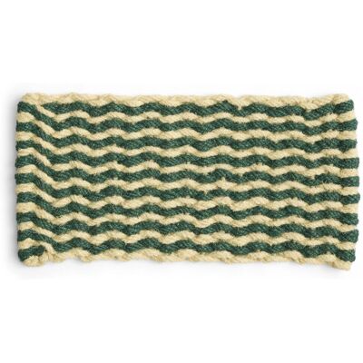 HAY Modèle - Tapis Coco Rayures/Vagues - 80x40cm - Vert Foncé - Publicité HAY Modèle - Tapis Coco Rayures/Vagues - 80x40cm - Vert Foncé - Publicité