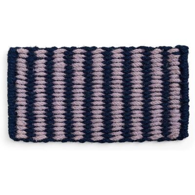 HAY Coco Fußmatte, stripe wide, lavendel / navy HAY Coco Fußmatte, stripe wide, lavendel / navy