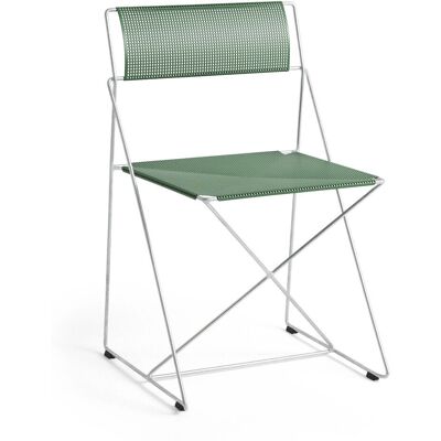 HAY Niels Jørgen Haugesen Vert Leek Chaise en acier - Chaise - Publicité HAY Niels Jørgen Haugesen Vert Leek Chaise en acier - Chaise - Publicité